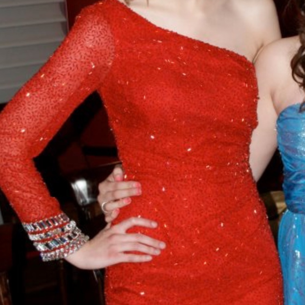 Sherri Hill Red Prom Dress